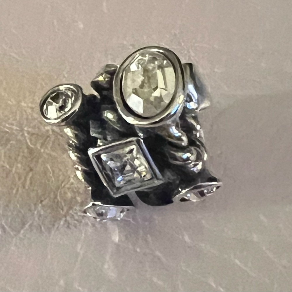 Chamilia Marquis Sterling Silver Swarovski Clear Charm Bead